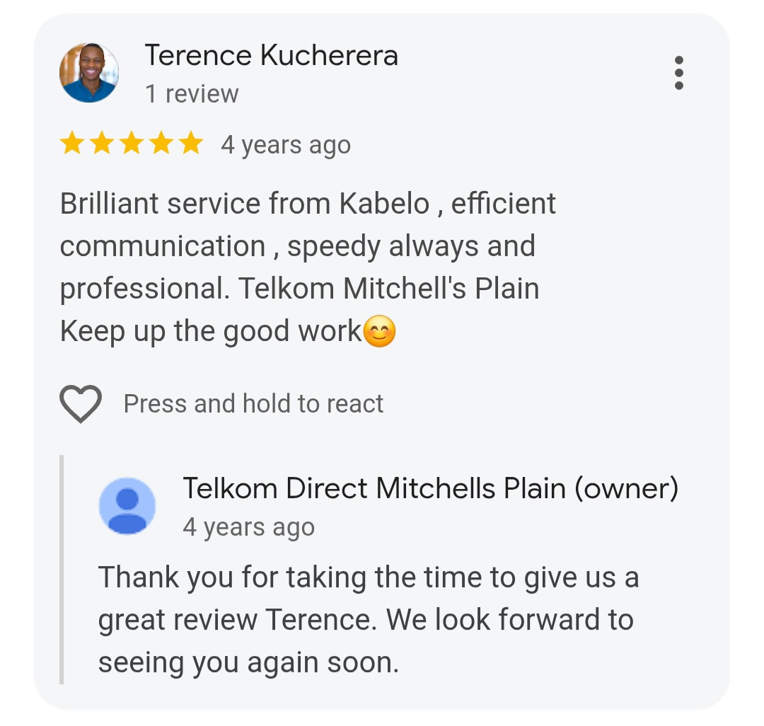 Telkom Customer Review 3